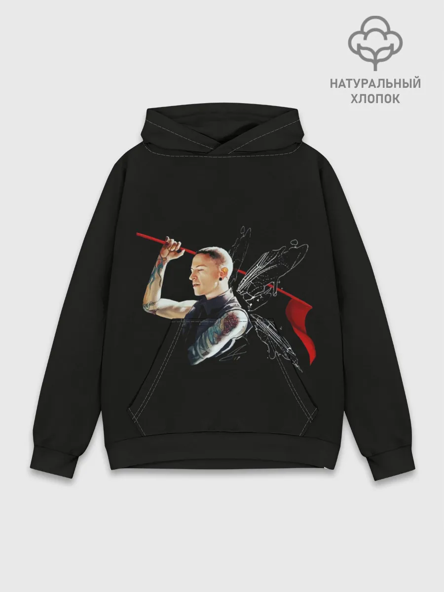 Худи мужской база хлопок / Бабочка Честер