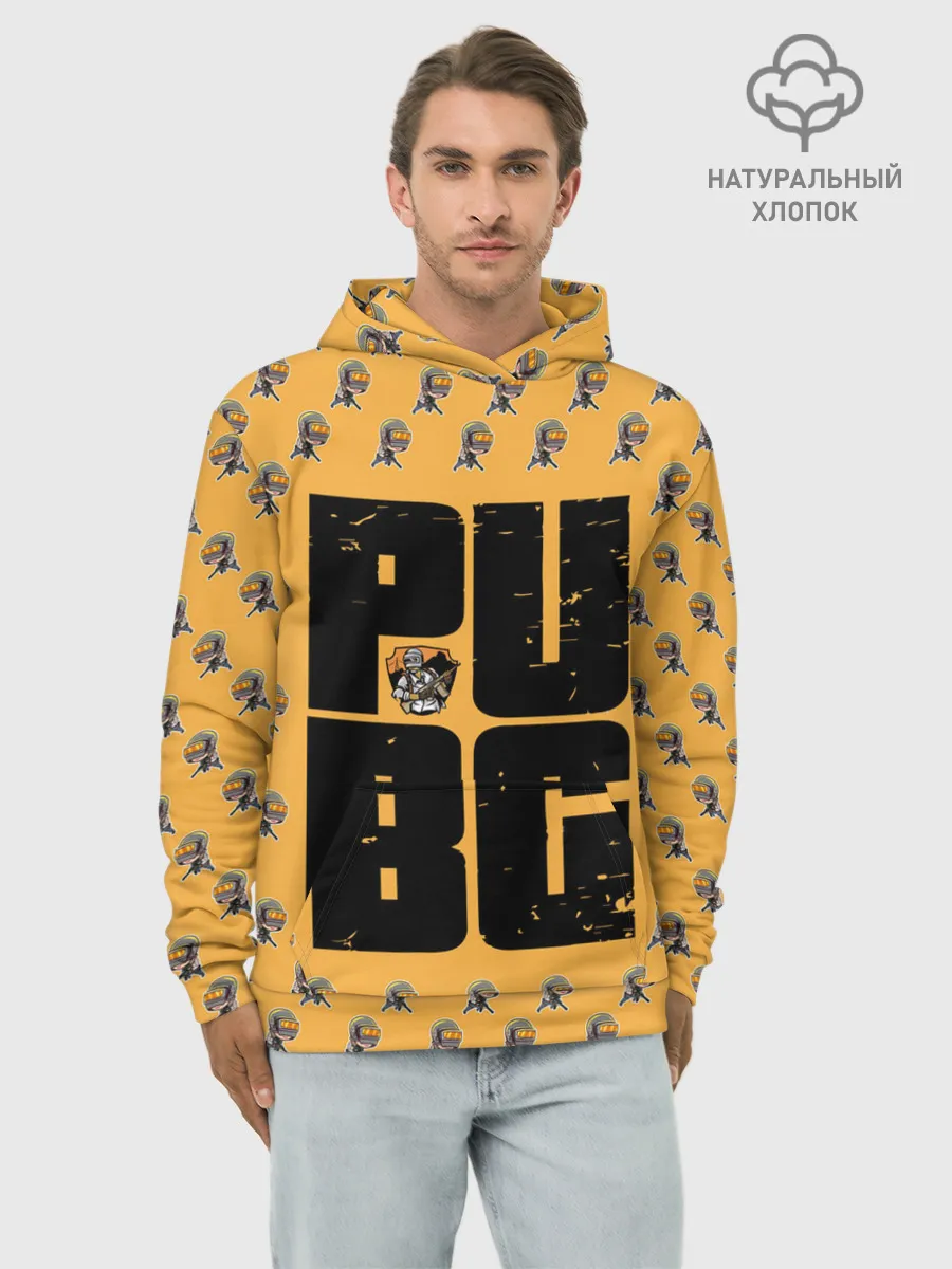 Худи мужской база хлопок / PUBG PATTERN | ПУБГ ПАТТЕРН
