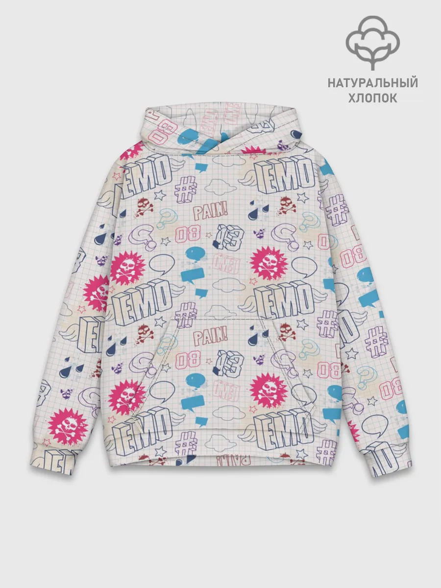 Худи мужской база хлопок / Граффити