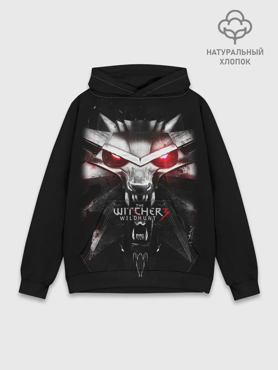Худи мужской база хлопок / THE WITCHER LOGO