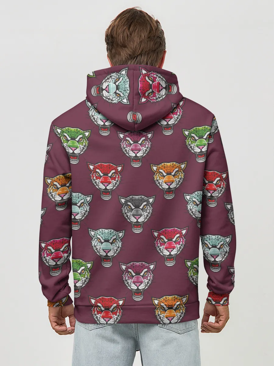 Худи мужской база хлопок / Дикие кошки