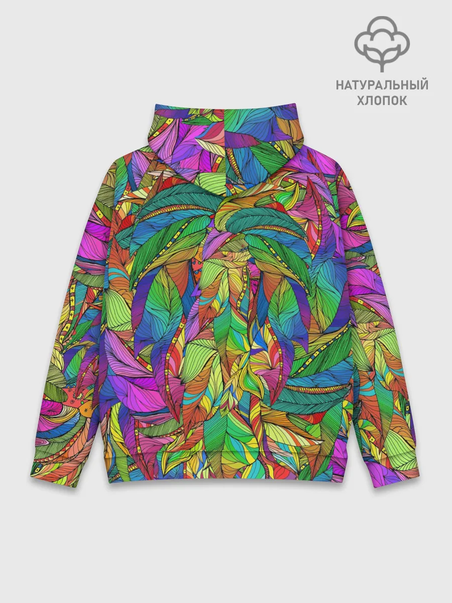 Худи мужской база хлопок / Лев шаман