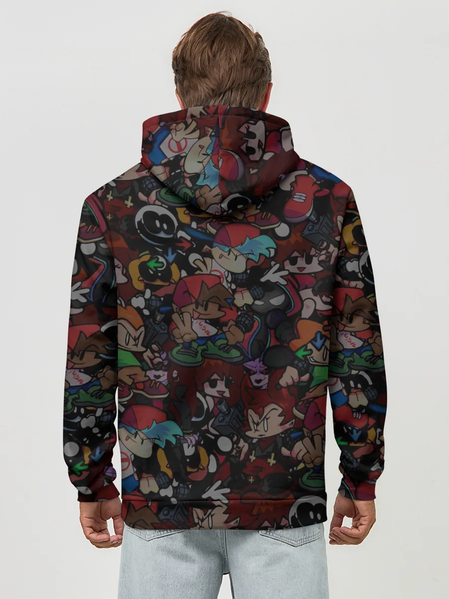 Худи мужской база хлопок / Friday Night Funkin Пико