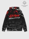Худи мужской база хлопок / KAWASAKI NINJA / NINJA RACING