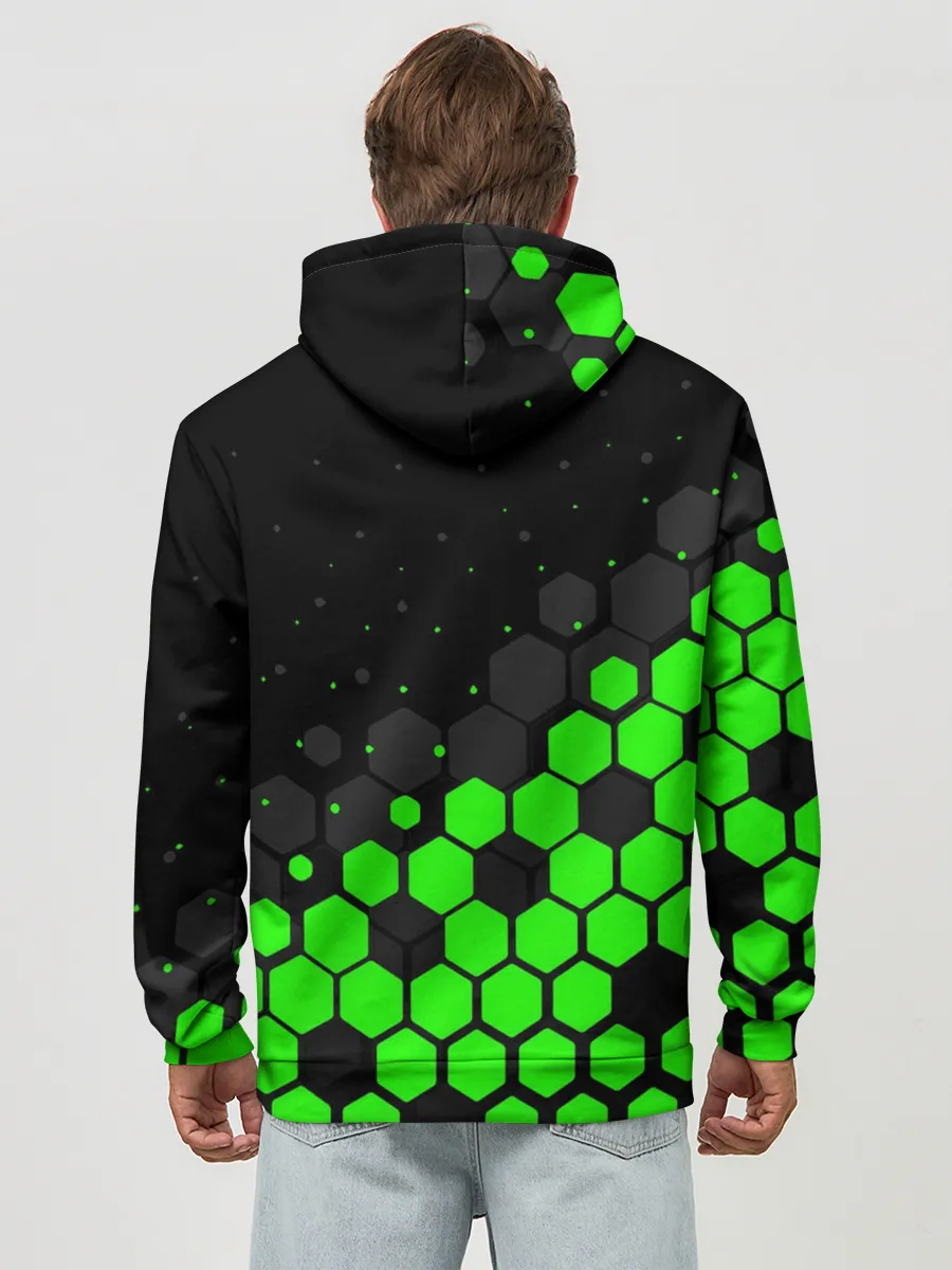 Худи мужской база хлопок / KAWASAKI / КАВАСАКИ