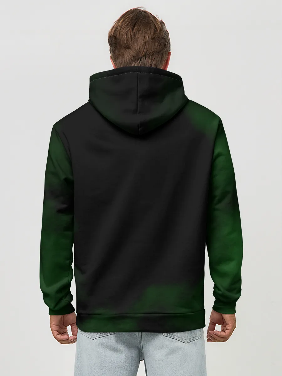 Худи мужской база хлопок / Огненный Ророноа Зоро | One Piece