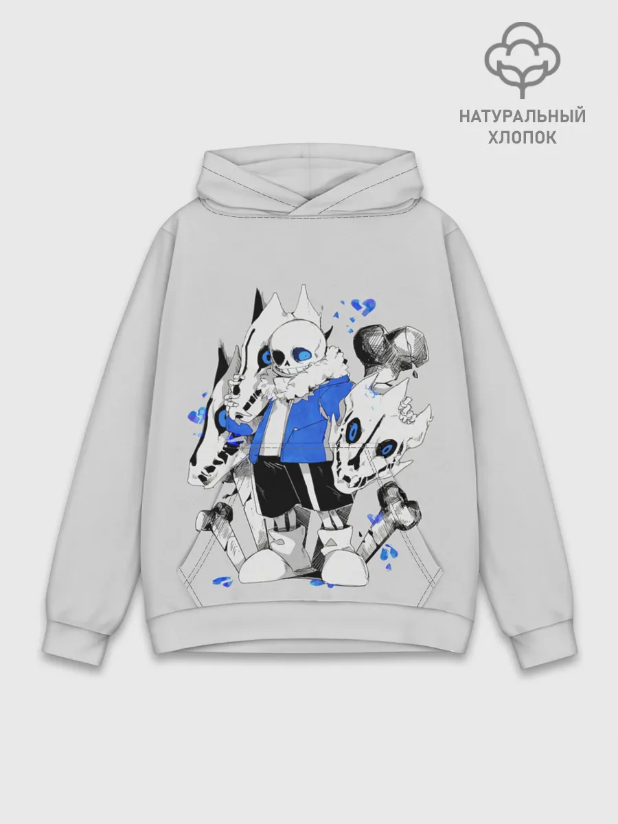 Худи мужской база хлопок / Санс и его мальчик