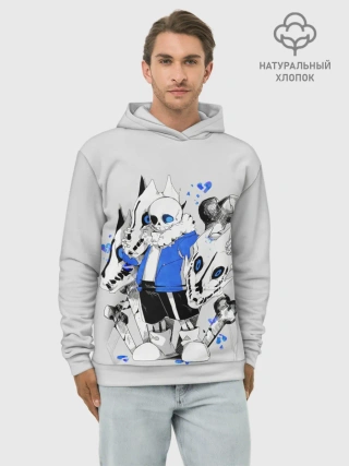 Худи мужской база хлопок / Санс и его мальчик