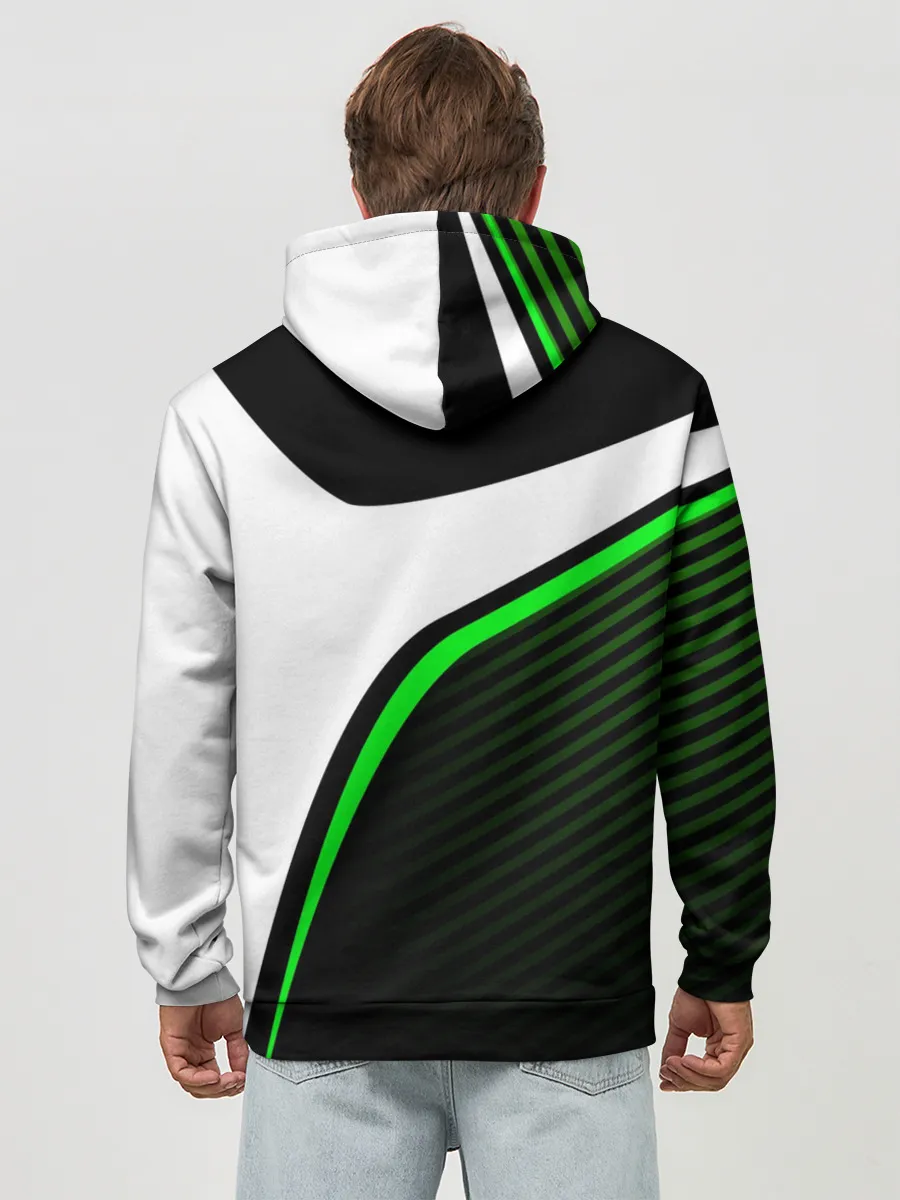 Худи мужской база хлопок / KAWASAKI / КАВАСАКИ / SPORT