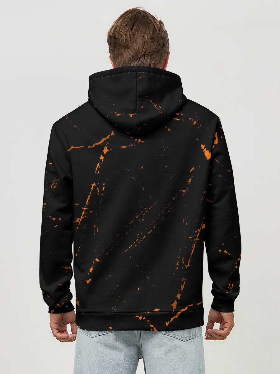 Худи мужской база хлопок / Deathloop - Skull - Grunge