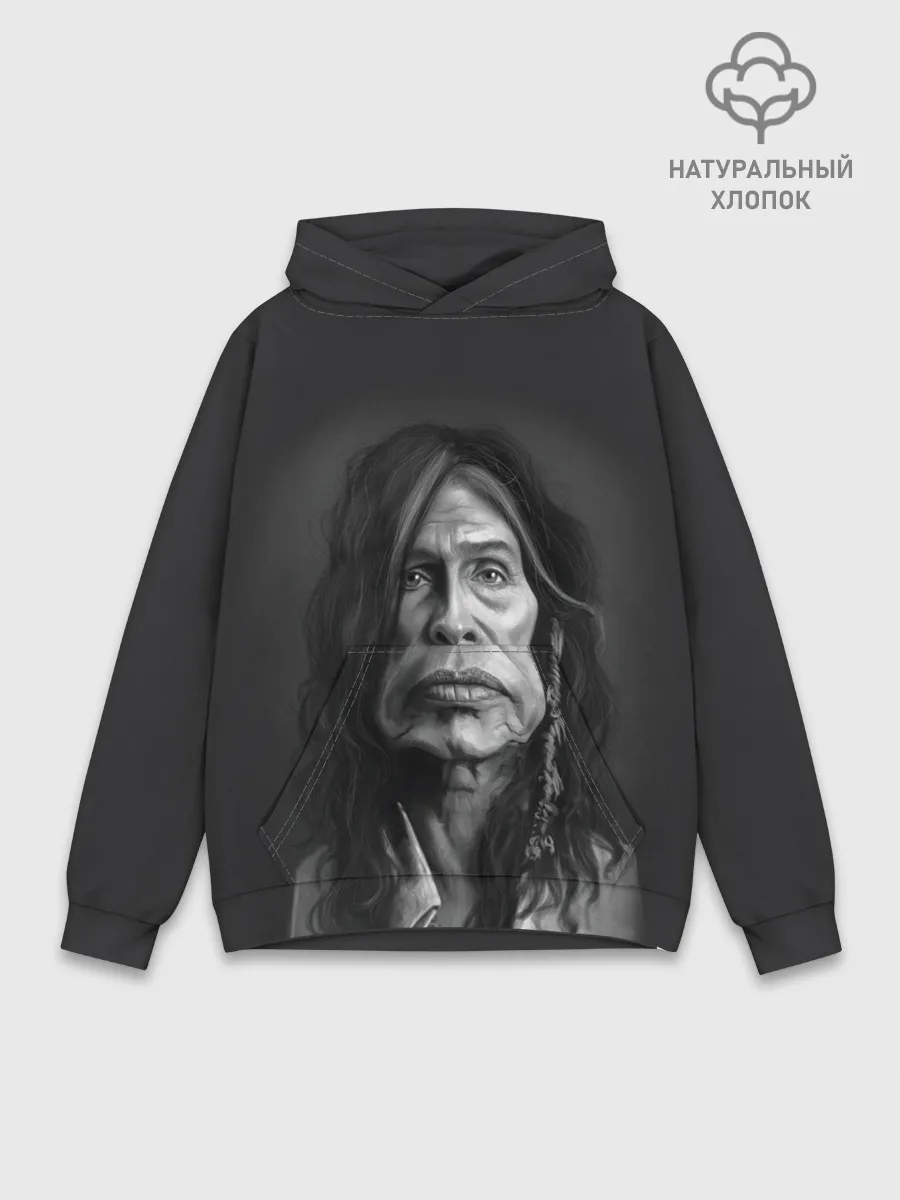 Худи мужской база хлопок / Steven Tyler | AEROSMITH