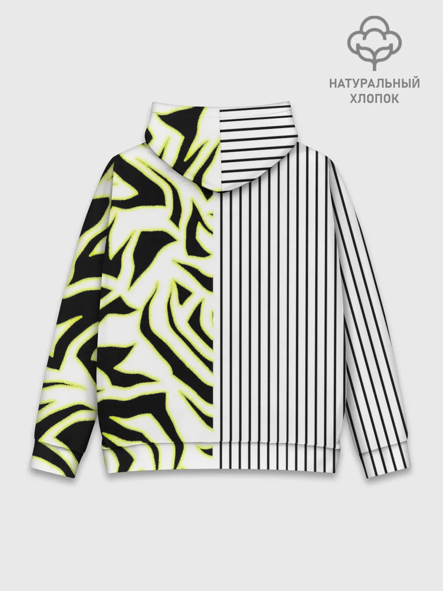 Худи мужской база хлопок / Зебра