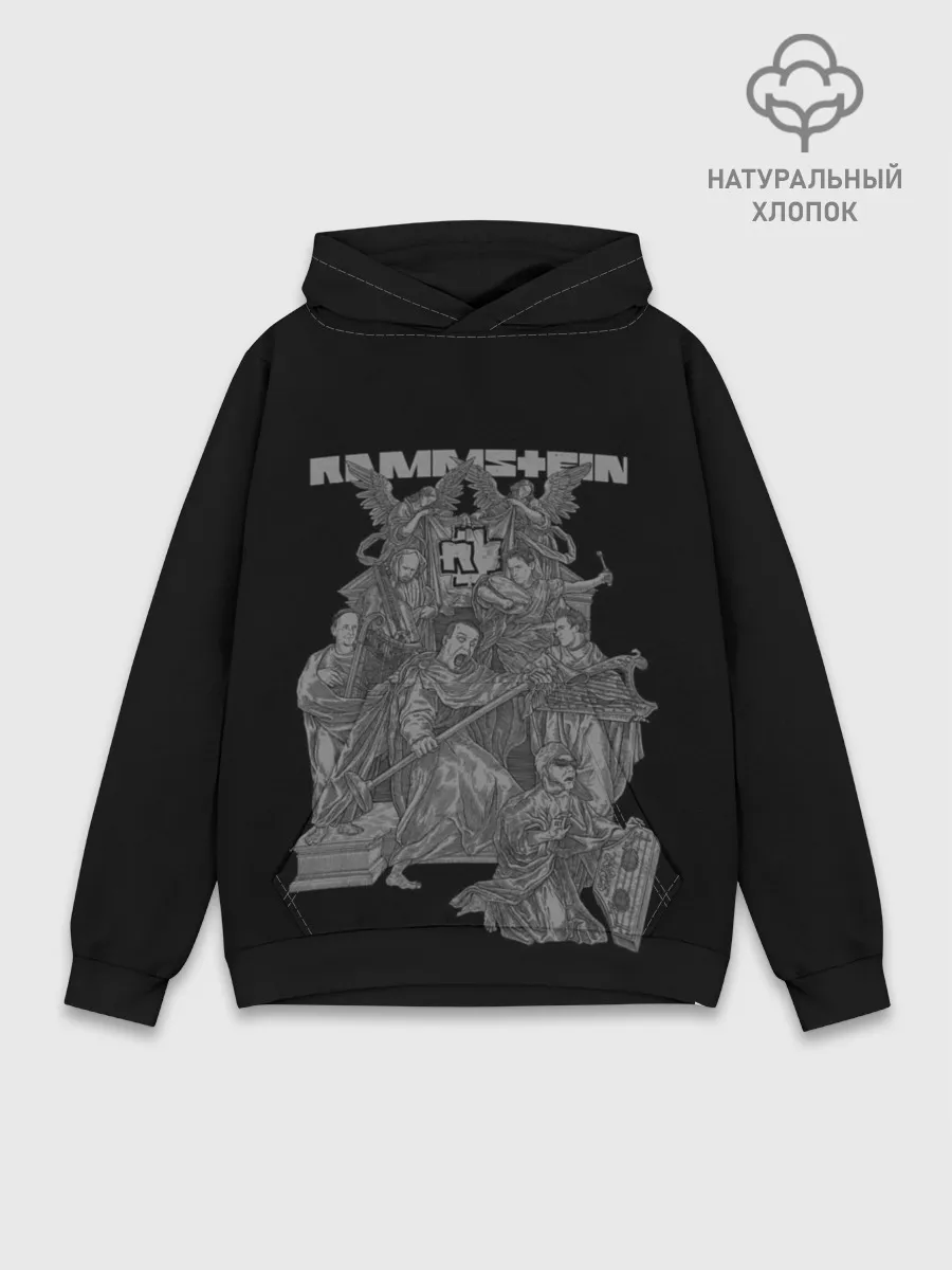 Худи мужской база хлопок / Рамштайн