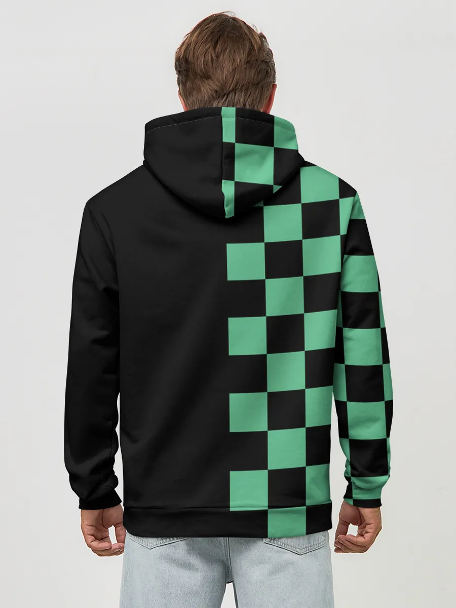 Худи мужской база хлопок / КОСТЮМ TANJIRO KAMADO | ТАНДЖИРО