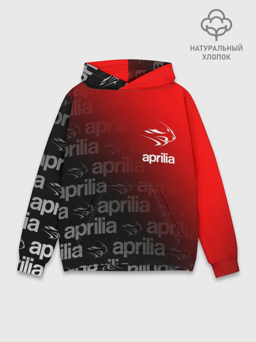 Худи мужской база хлопок / APRILIA / АПРИЛИЯ / MOTO