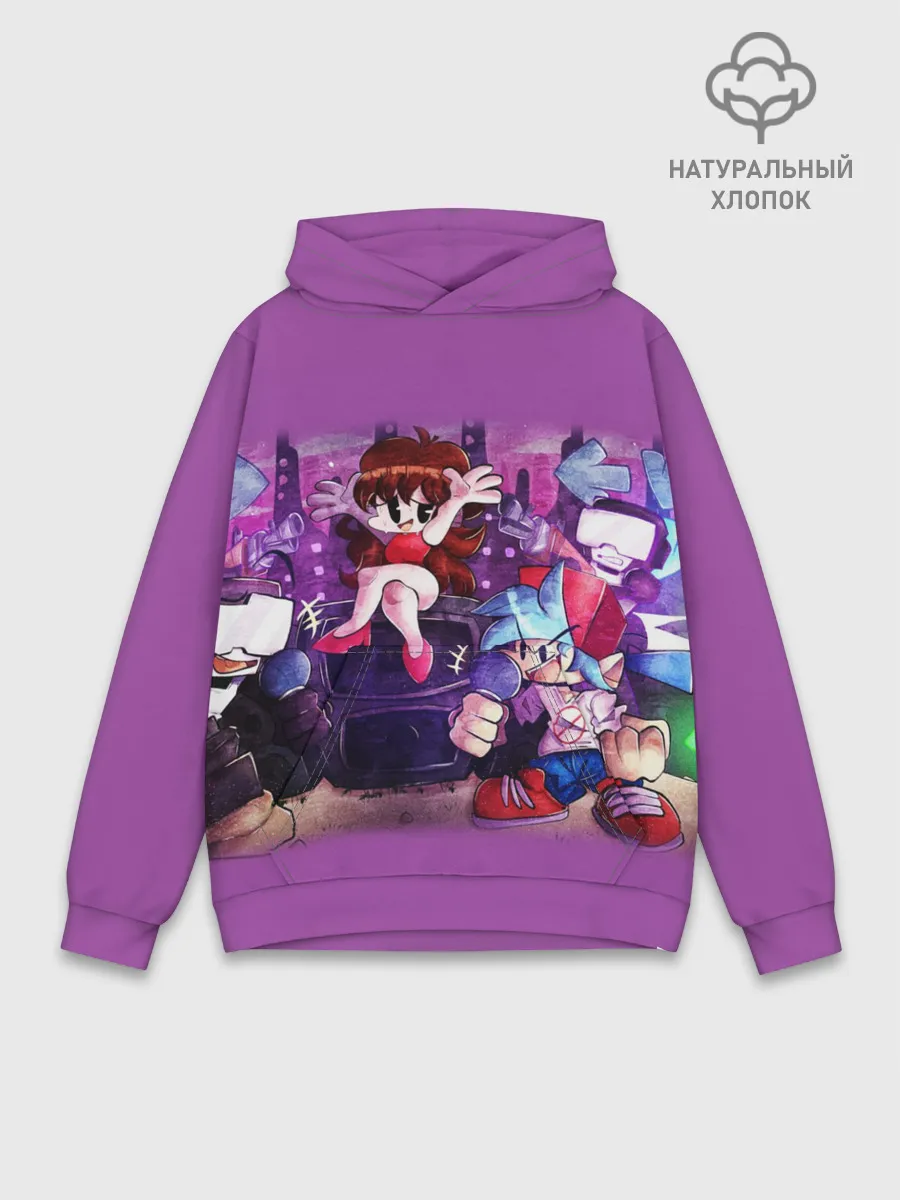 Худи мужской база хлопок / Friday Night Funkin рисунок