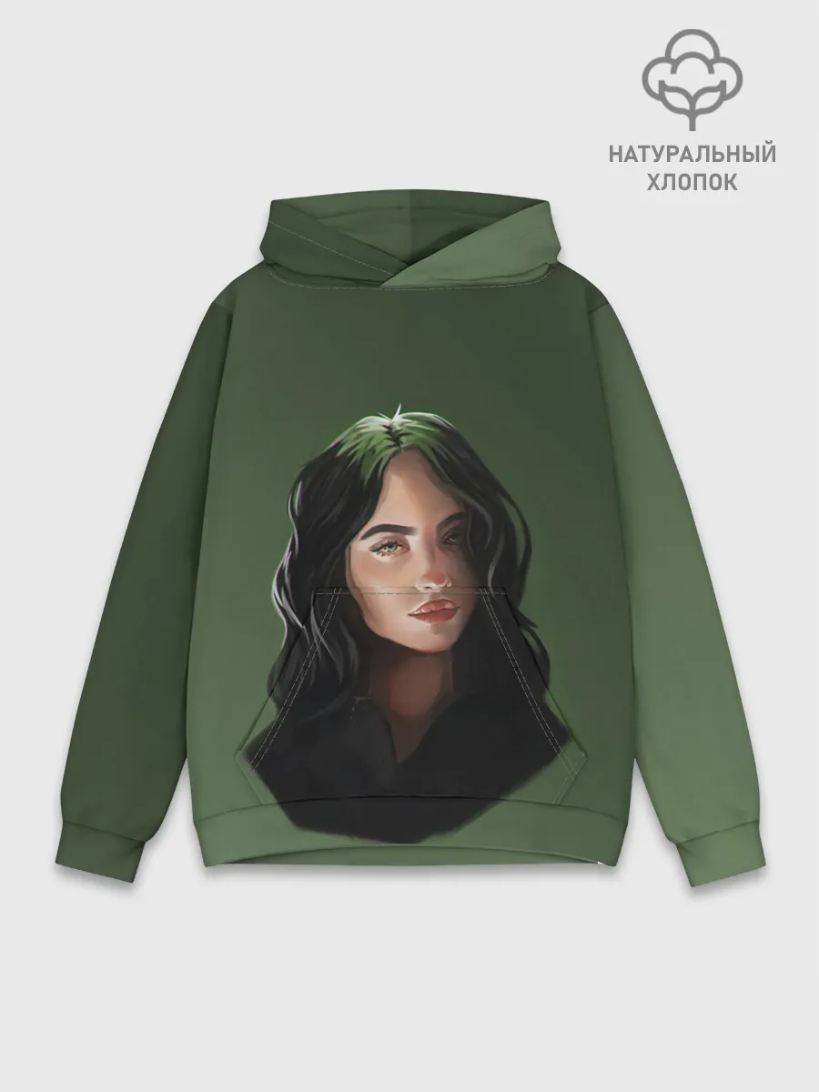 Худи мужской база хлопок / BILLIE EILISH | БИЛЛИ АЙЛИШ