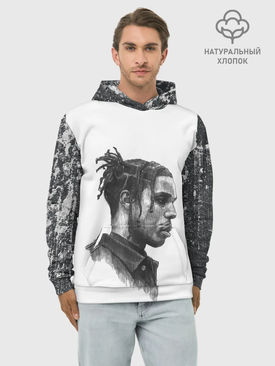 Худи мужской база хлопок / ASAP ROCKY | АСАП