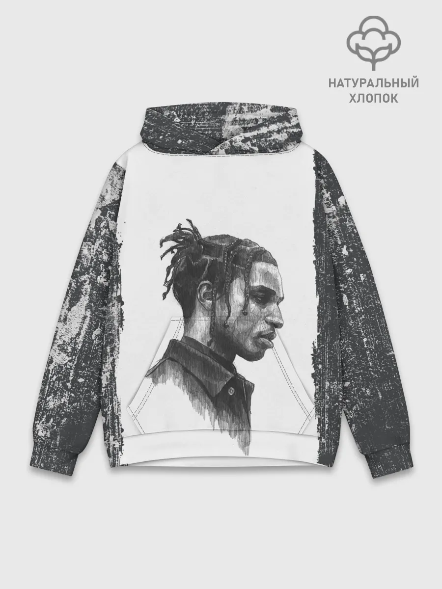 Худи мужской база хлопок / ASAP ROCKY | АСАП