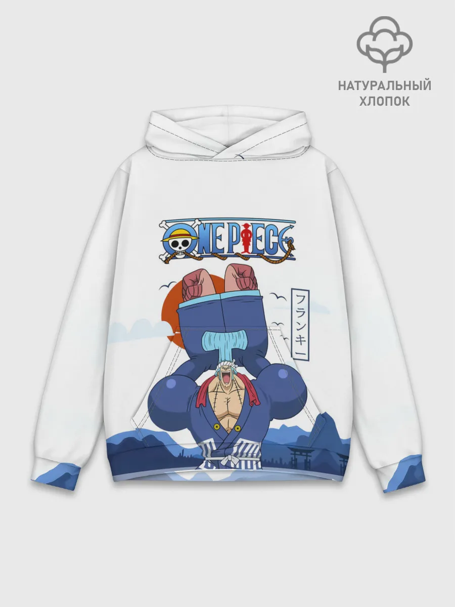 Худи мужской база хлопок / Фрэнки One Piece. Большой куш