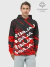 Худи мужской база хлопок / BAJAJ / БАДЖАДЖ / MOTOSPORT