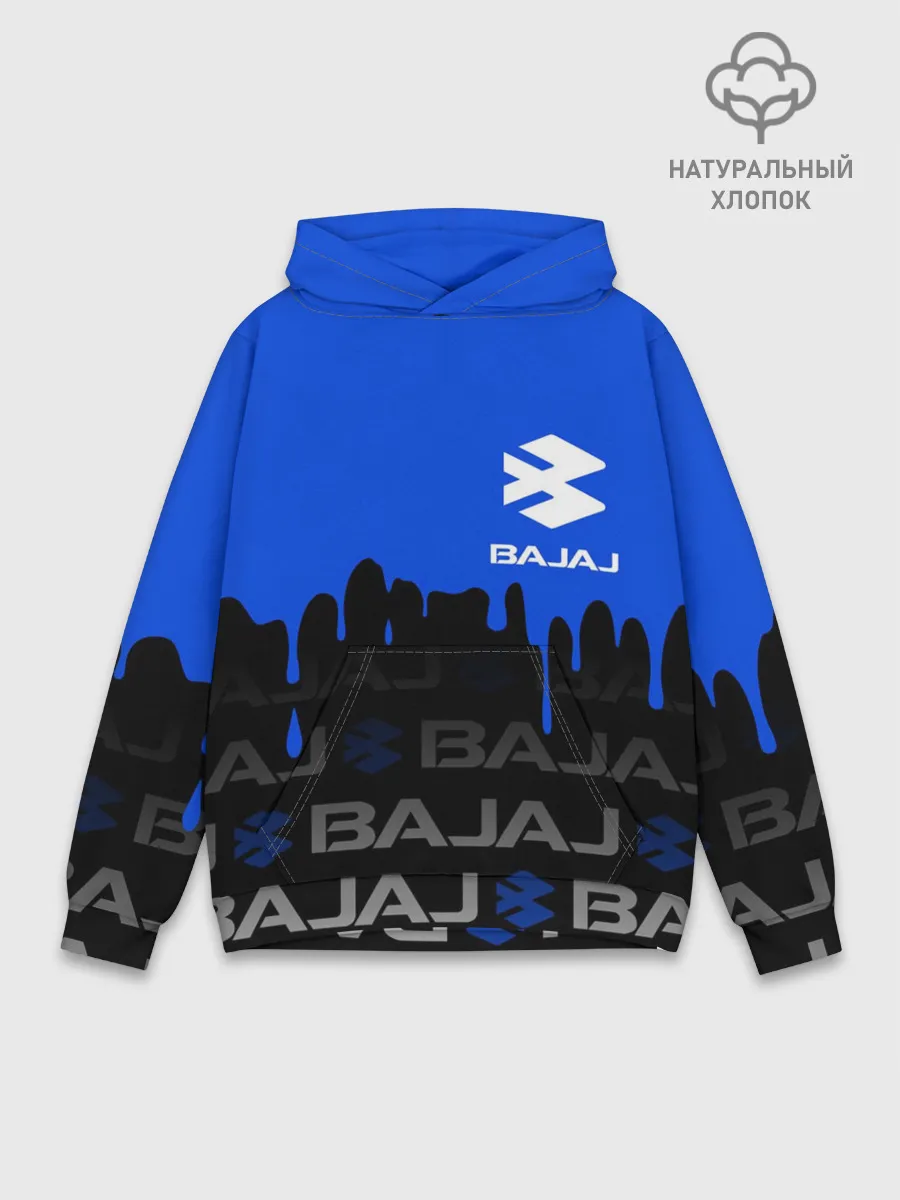 Худи мужской база хлопок / BAJAJ / БАДЖАДЖ / SPORT