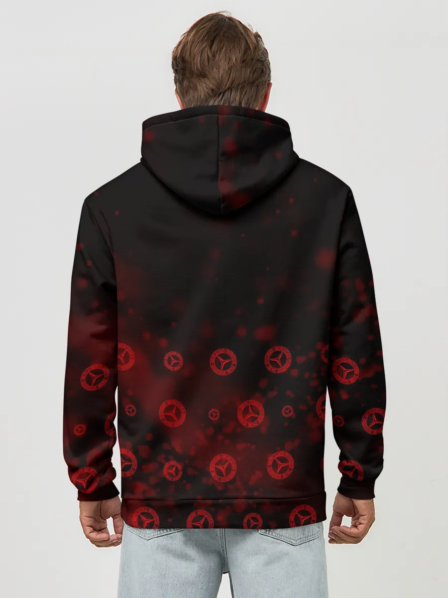 Худи мужской база хлопок / Mercedes AMG - Particles