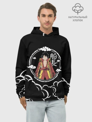 Худи мужской база хлопок / Манки Д. Луффи One Piece