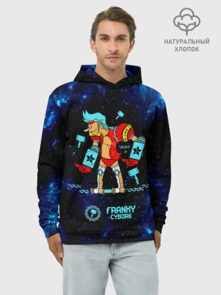 Худи мужской база хлопок / Фрэнки Киборг One Piece