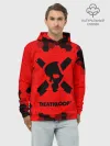 Худи мужской база хлопок / Deathloop - Череп - Соты