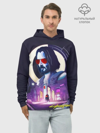 Худи мужской база хлопок / Cyberpunk 2077 | Johnny