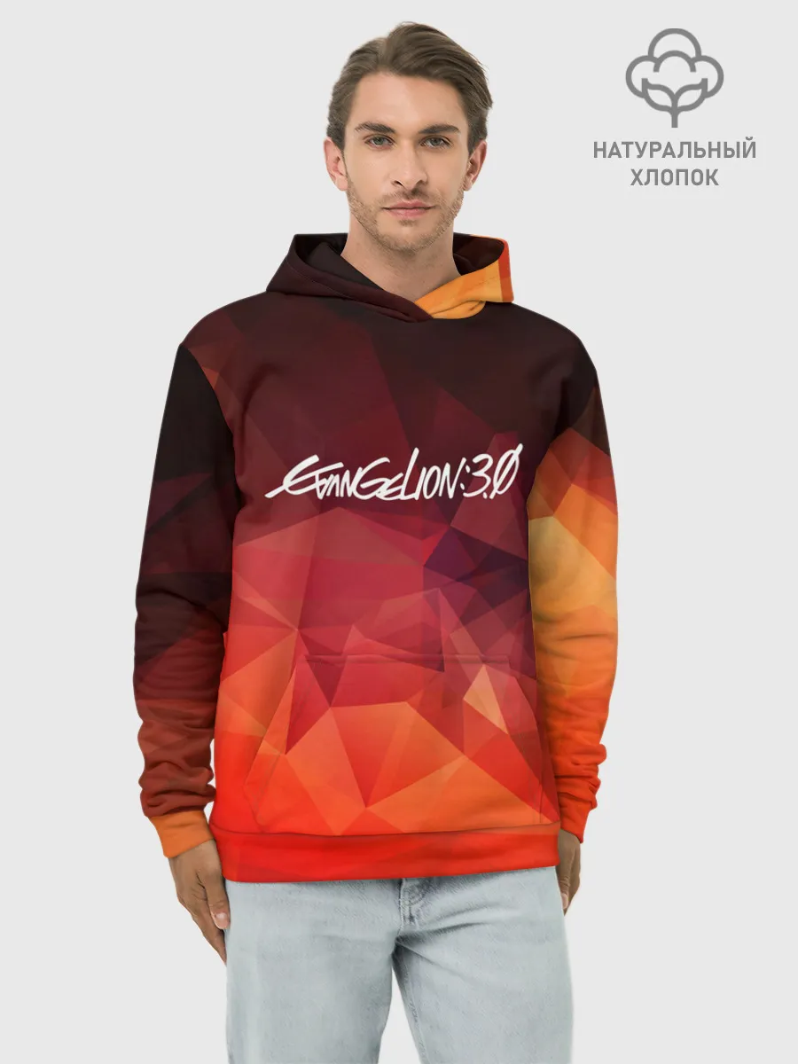 Худи мужской база хлопок / Evangelion 3.0 | Евангелион 3.0