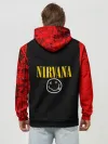 Худи мужской база хлопок / КУРТ КОБЕЙН | НИРВАНА | ЛОГО