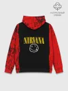Худи мужской база хлопок / КУРТ КОБЕЙН | НИРВАНА | ЛОГО