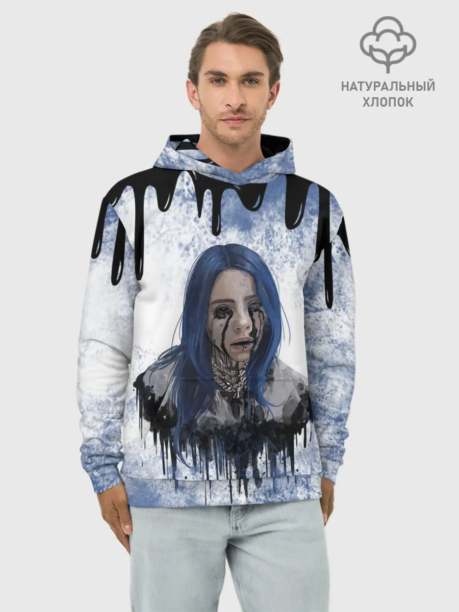 Худи мужской база хлопок / BILLIE EILISH | БИЛЛИ АЙЛИШ