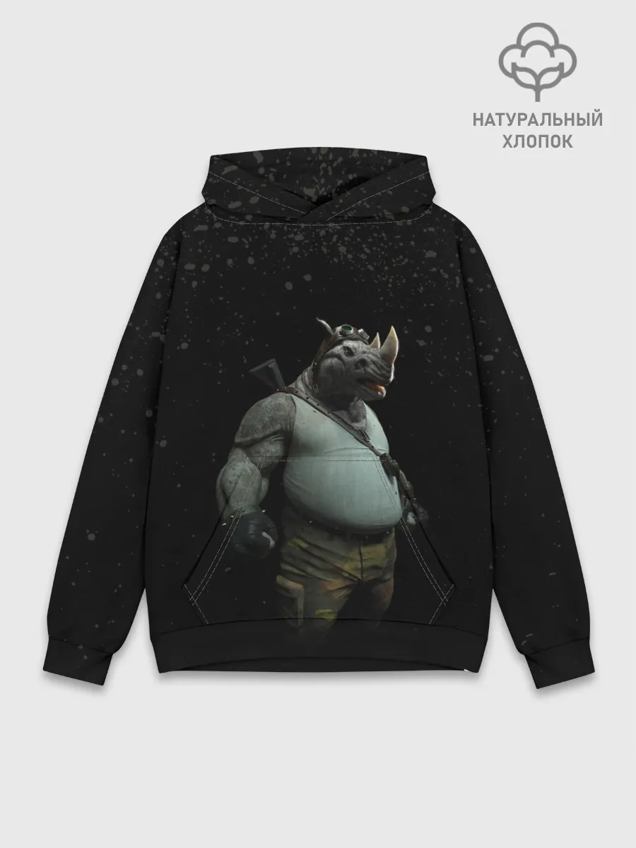 Худи мужской база хлопок / Рокстеди | Черепашки-ниндзя