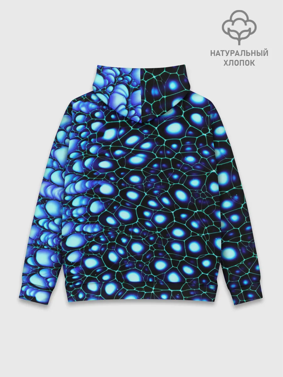 Худи мужской база хлопок / Абстракция-макрокраска