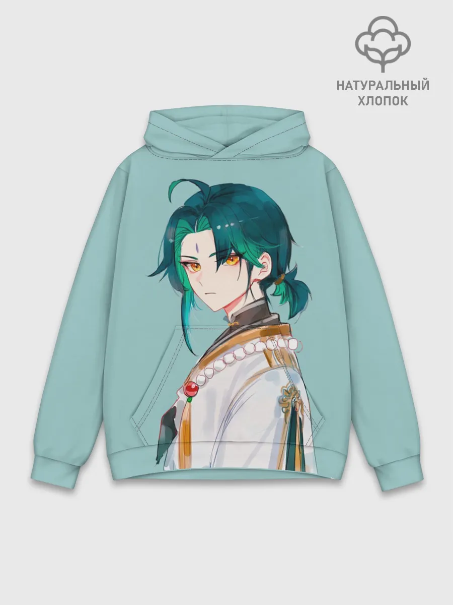 Худи мужской база хлопок / Xiao / Genshin Impact /