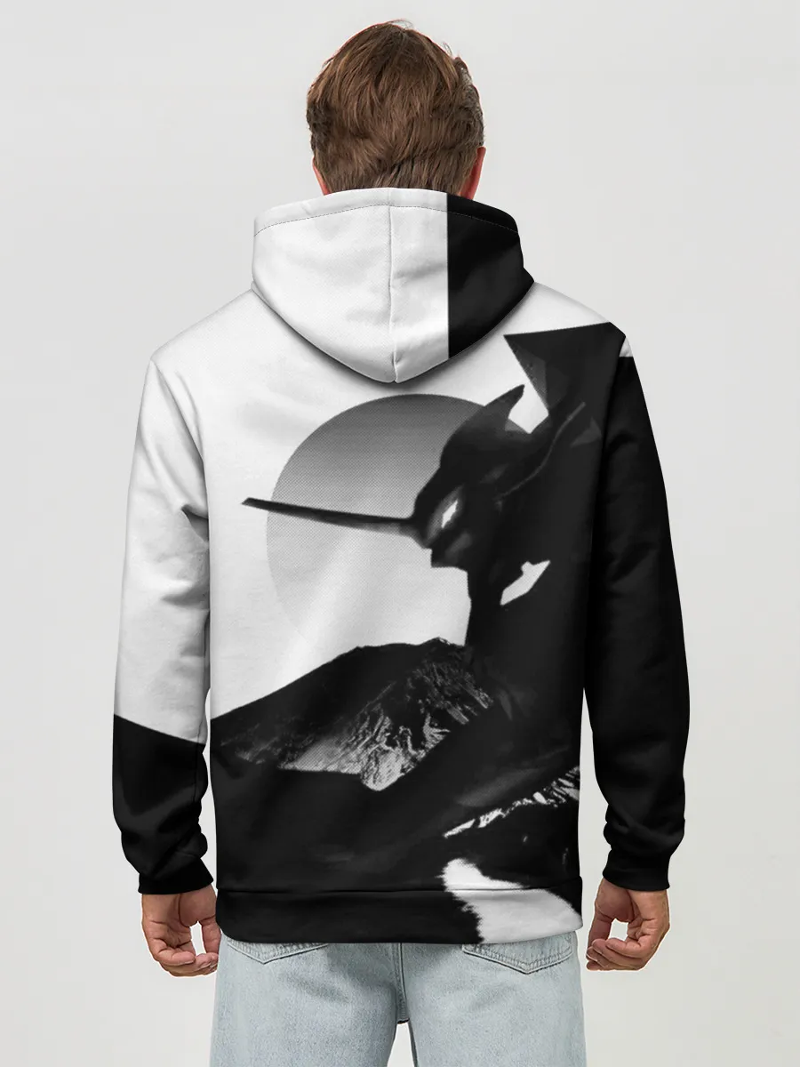 Худи мужской база хлопок / ЗАКАТ ЕВАНГЕЛИОН