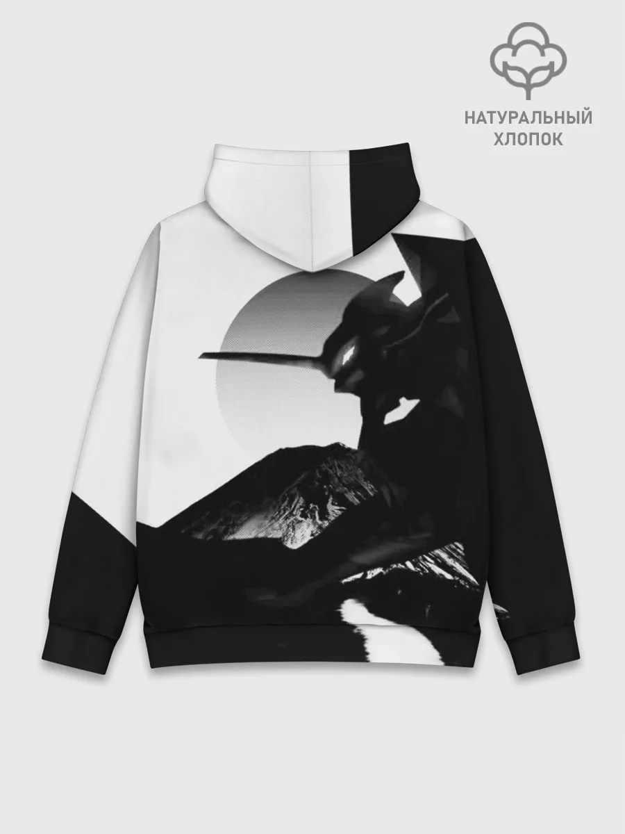 Худи мужской база хлопок / ЗАКАТ ЕВАНГЕЛИОН