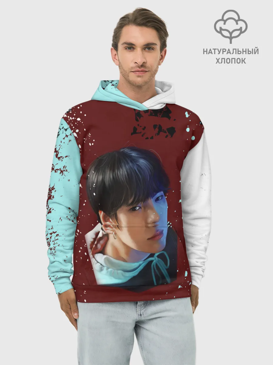 Худи мужской база хлопок / MX | MONSTA X