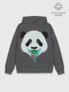 Худи мужской база хлопок / Панда Краски Брызги