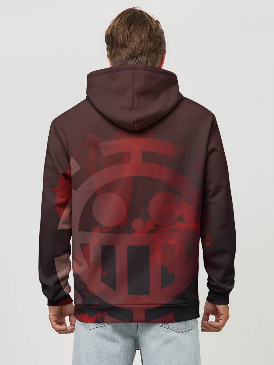 Худи мужской база хлопок / Ло кровавый Валентин