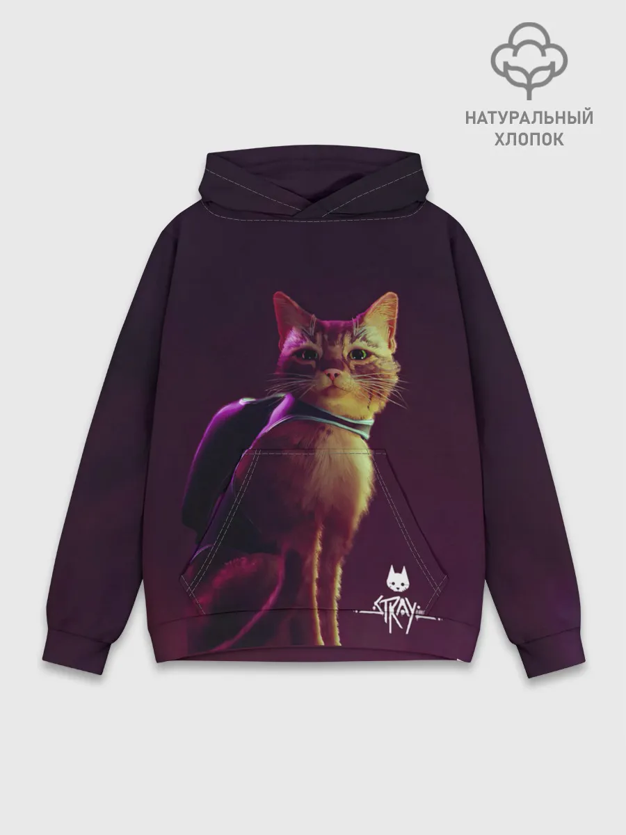Худи мужской база хлопок / Stray Game 2021