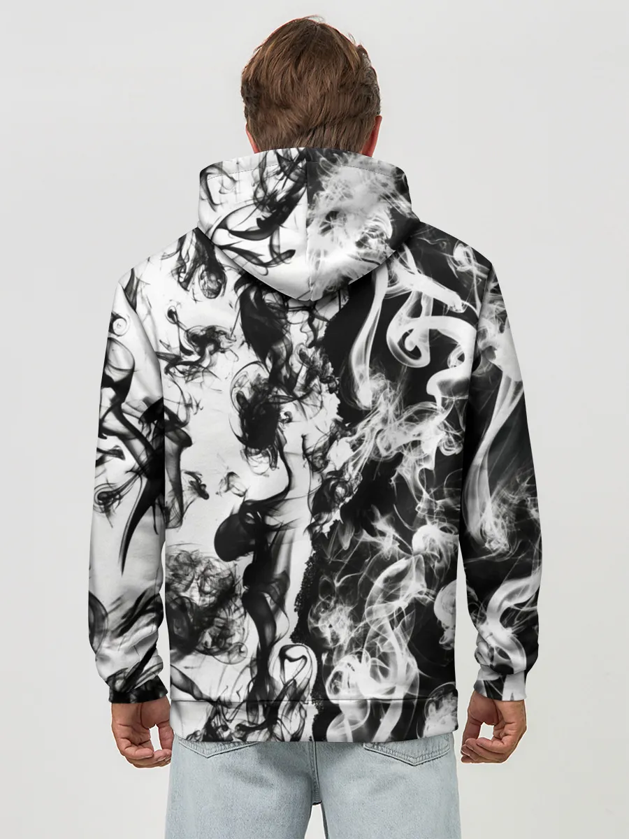 Худи мужской база хлопок / Dead water 3D. Мертвая вода 3Д