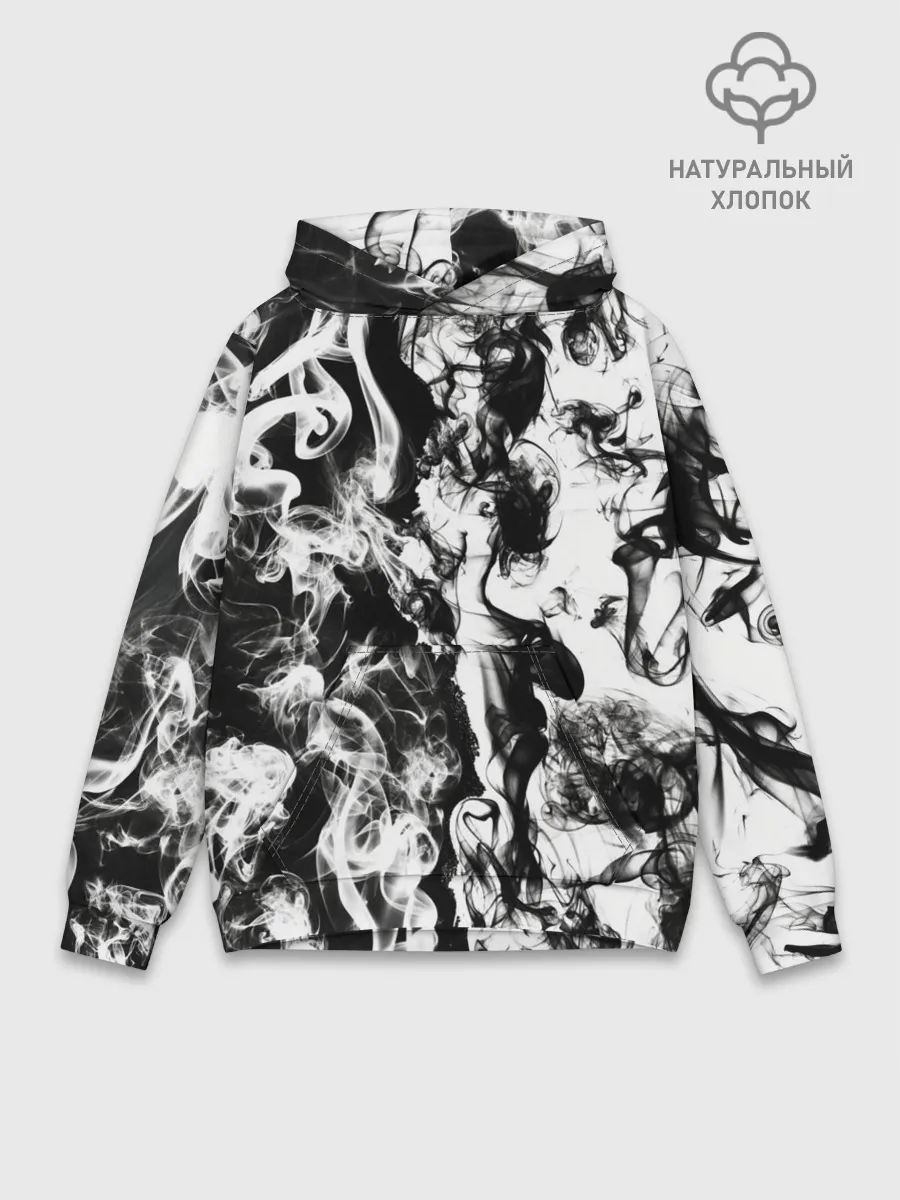 Худи мужской база хлопок / Dead water 3D. Мертвая вода 3Д