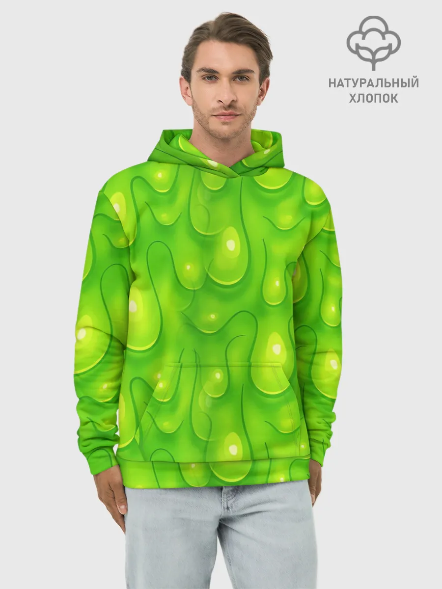 Худи мужской база хлопок / СЛИЗЬ / SLIME / ТЕКСТУРА