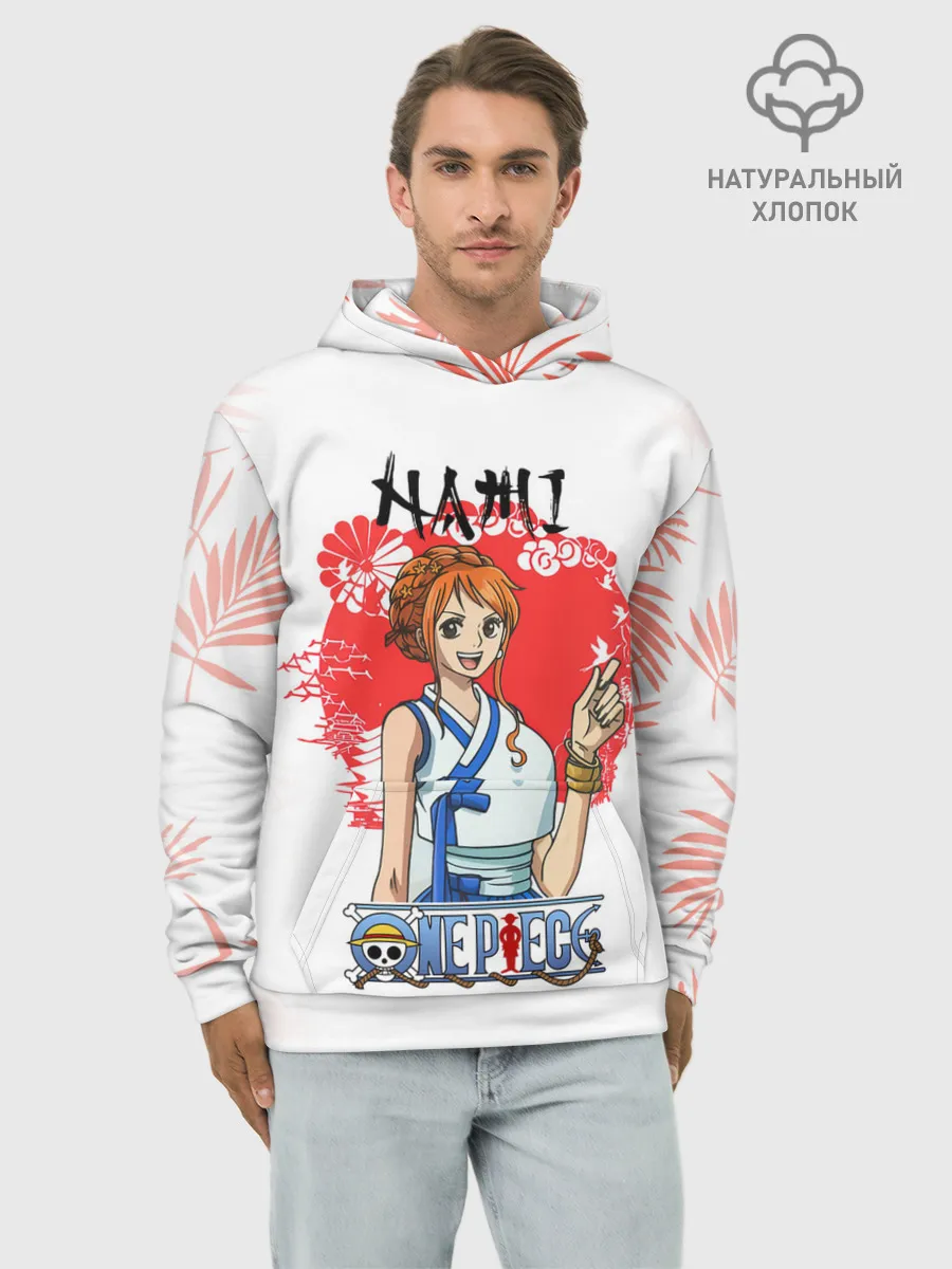 Худи мужской база хлопок / Нами One Piece. Большой куш