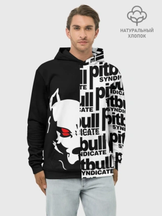 Худи мужской база хлопок / PITBULL SYNDICATE / ПИТБУДЬ