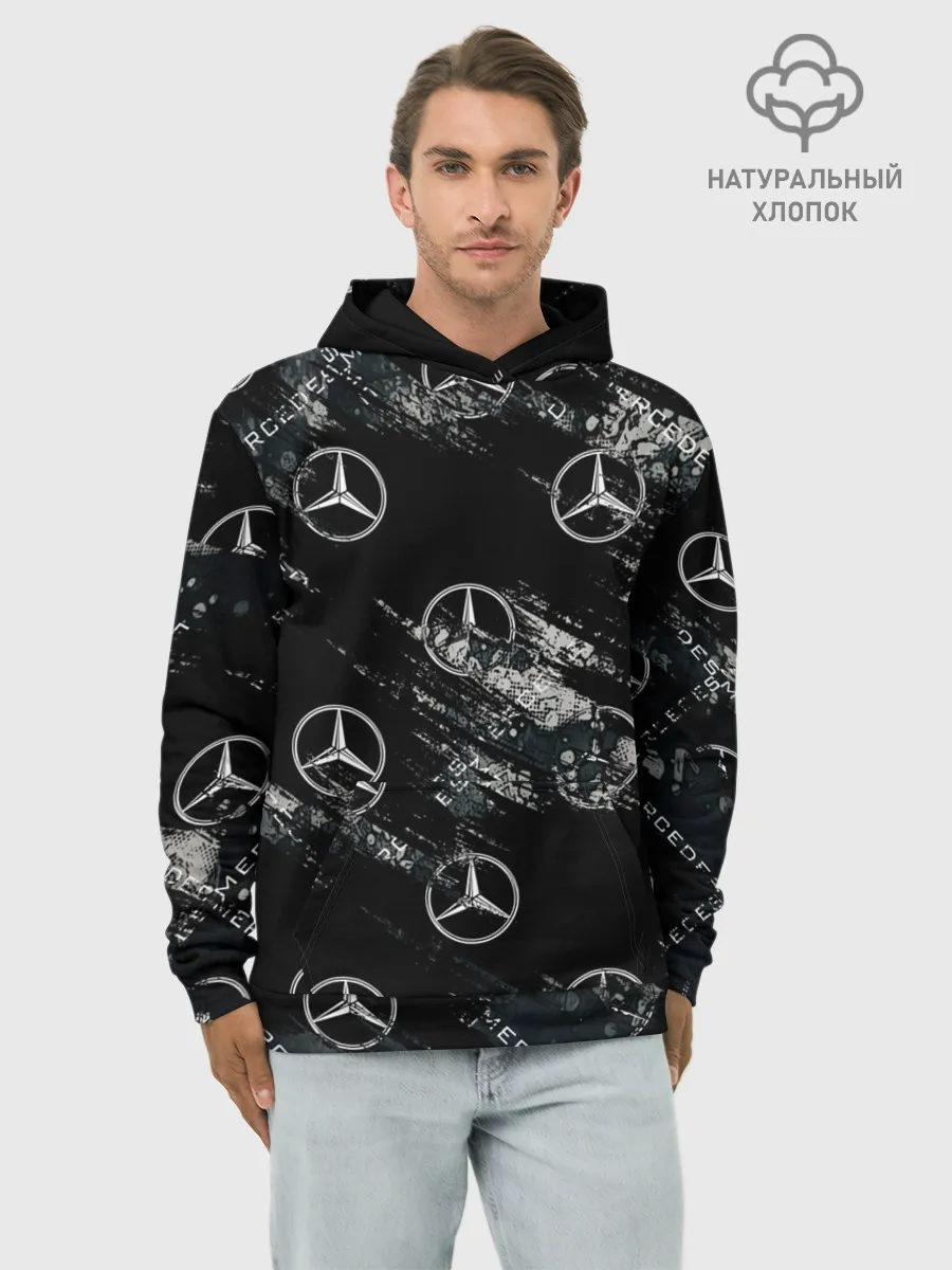 Худи мужской база хлопок / MERCEDES